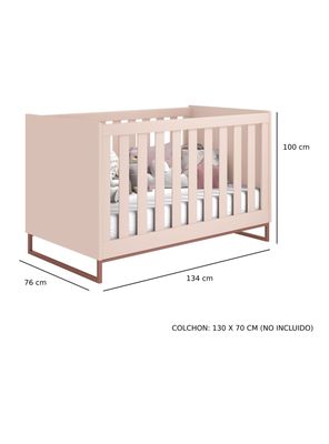 Imagen 2 del producto Cuna Noah Design Rosa