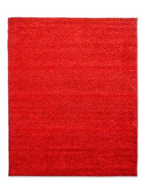 Alfombra Shaggy Lisa 150 x 200 cm Rojo Valencia