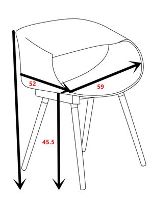 Imagen 2 del producto Set 2 Sitiales Nórdico Rojo Idetex