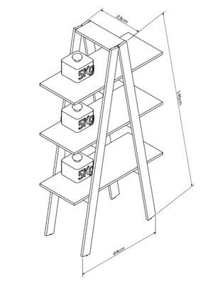 Imagen 2 del producto Estante 3 Niveles Urban