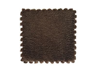 Set de Goma Eva tipo Felpa color Cafe 30x30 cm 9 unidades