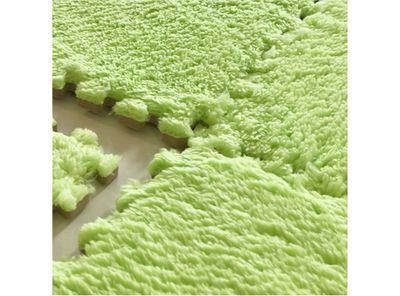 Imagen 2 del producto Set de Goma Eva tipo Felpa color Verde 30x30 cm 9 unidades