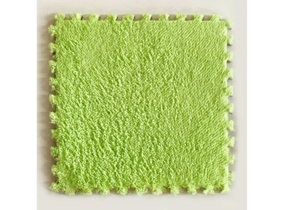 Set de Goma Eva tipo Felpa color Verde 30x30 cm 9 unidades