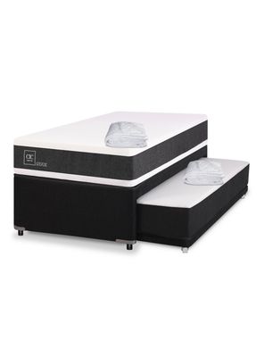 Diván Cama New Ortopedic Black + Cubre Colchón
