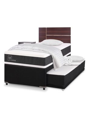 Diván Cama Ortopedic Black + Set Enio + 2 Almohadas