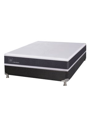 Box Spring New Ortopedic Black 2 Plazas Base Normal