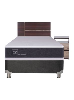 Imagen 2 del producto Box Spring New Ortopedic B5 Black 1.5 Plazas + Set Muebles Enio