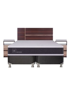 Imagen 2 del producto Box Spring Ortopedic B5 Zonas 2 Plazas Base Dividida + Set Muebles Enio