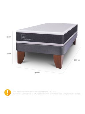 Imagen 2 del producto Cama Europea New Ortopedic 1 Plaza