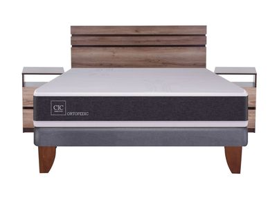 Imagen 2 del producto Cama Europea New Ortopedic 2 Plazas Base Normal + Set Muebles Ares