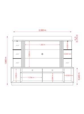 Imagen 2 del producto Home Tv 55"" Frizz Gold 2 Puertas