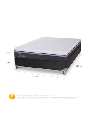 Imagen 2 del producto Box Spring Ortopedic Advance 2 Plazas Base Normal