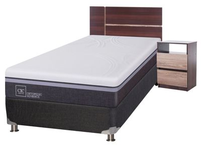 Box Spring Ortopedic Advance 1.5 Plazas + Set Muebles Enio