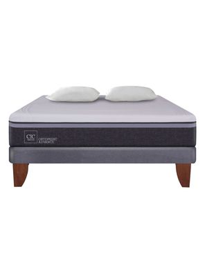 Imagen 2 del producto Cama Europea Ortopedic 2 Plazas Base Normal + Almohadas