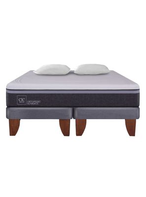 Imagen 2 del producto Cama Europea Ortopedic Advance 2 Plazas Base Dividida + 2 Almohadas