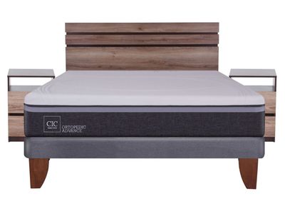 Imagen 2 del producto Cama Europea Ortopedic Advance 2 Plazas Base Normal + Set Muebles Ares