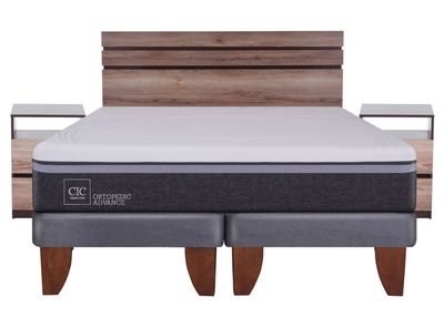 Imagen 2 del producto Cama Europea Ortopedic Advance 2 Plazas Base Dividida + Set Muebles Ares