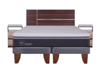 Imagen 2 del producto Cama Europea Ortopedic Advance 2 Plazas Base Dividida + Set Muebles Enio
