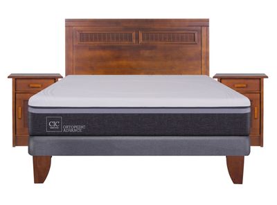 Imagen 2 del producto Cama Europea Ortopedic Advance 2 Plazas Base Normal + Set Muebles Milán