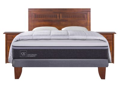Imagen 2 del producto Cama Europea Ortopedic Advance 2 Plazas Base Normal + Set Muebles Milán + Almohadas + Plumón