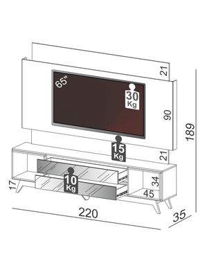Imagen 2 del producto Home TV 60"" TB133 Decocasa