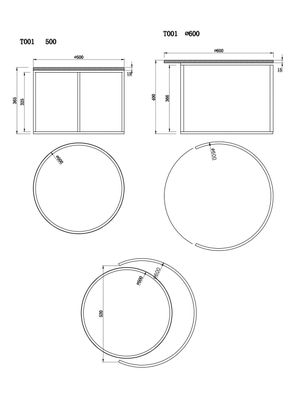 Imagen 2 del producto Set 2 Mesas Mármol Negro