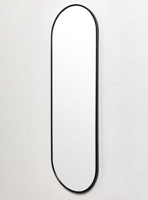 Imagen 2 del producto Espejo Pie Ovalado Negro 40x130 cm