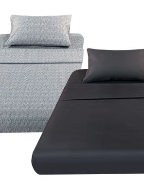 Imagen 2 del producto Set 2 Sábanas 1 Plaza Microfibra Mix y Match