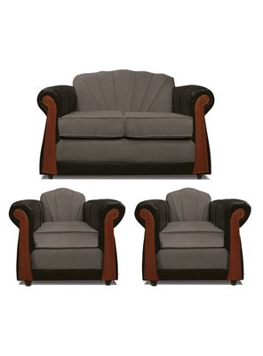 Juego Living Marsella 2 Cuerpos + Sillones Tela/Pu