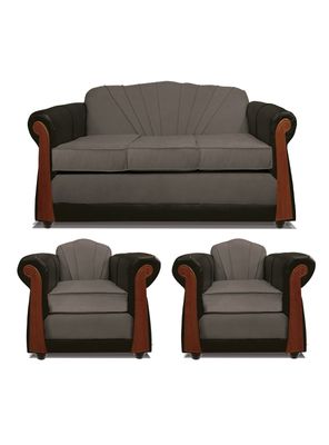 Juego Living Marsella 3 Cuerpos + Sillones Tela/Pu