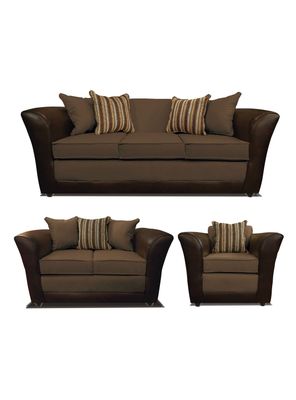 Juego de Living Minesota 3-2-1 Cuerpos Tela/Pu