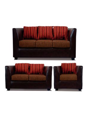 Juego de Living Valentino 3.2.1 Cuerpos Tela/PU