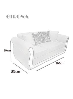 Imagen 2 del producto Sofá 3 Cuerpos Girona Tela/PU