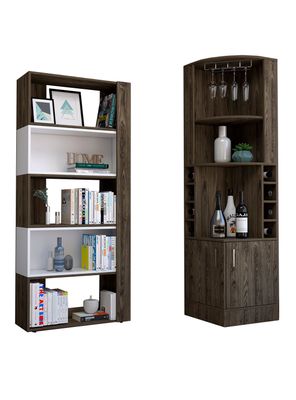 Set Bar Esquinero + Biblioteca Cubo Beijing