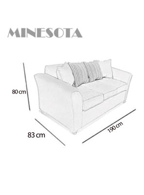 Imagen 2 del producto Sofá Minesota 3 Cuerpos Tela/Pu