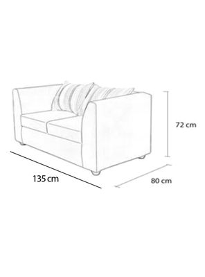 Imagen 2 del producto Sofá Valentino 2 Cuerpos Tela/PU