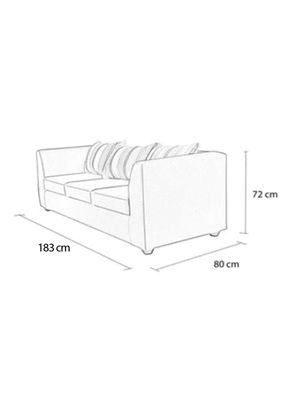 Imagen 2 del producto Sofá Valentino 3 Cuerpos Tela/PU