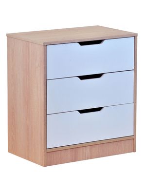 Imagen 2 del producto Cómoda 3 Cajones Misuri Carvalo-Blanco