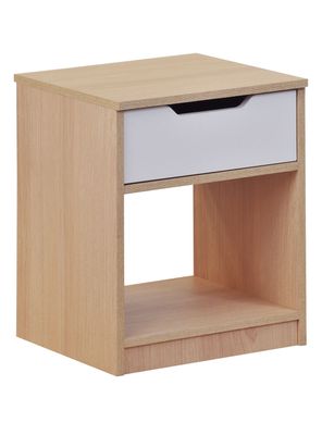 Imagen 2 del producto Velador 1 Cajones Misuri Carvalo-Blanco