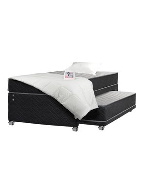 Cama Nido Apolo Black 1.5 Plazas + Textil Juvenil