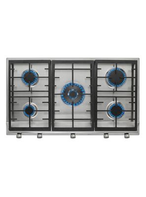 Encimera a Gas 5 Quemadores EX 90.1 5G AI AL DR CI Plata
