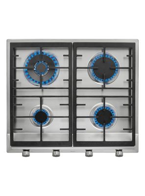 Encimera a Gas 4 Quemadores EX 60.1 4G AI AL DR CI Plata