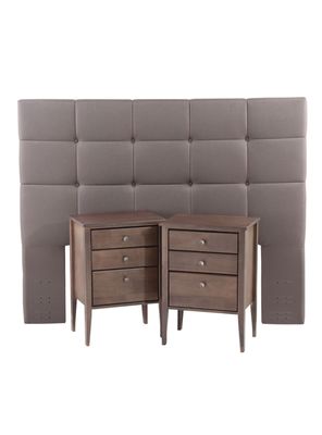 Set Respaldo 2 Plazas + Veladores Issey Vison