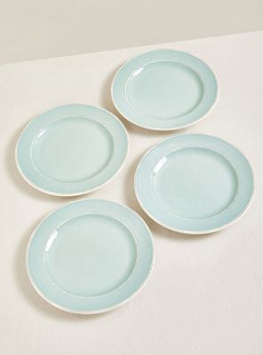 Set 4 Platos 22.4 cm Melamina Aqua