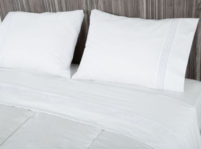 Imagen 2 del producto Sábanas King 220 Hilos Trenza Blanca