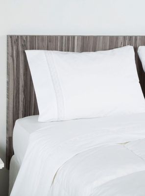 Sábanas King 220 Hilos Trenza Blanca