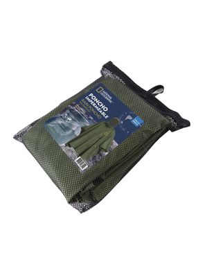 Imagen 2 del producto Poncho National Geographic A Prueba de Agua Verde