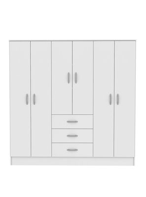Clóset 3 Cajones 6 Puertas Maipo Blanco
