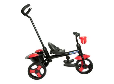 Imagen 2 del producto Triciclo Kidscool 2 Funciones en 1 Negro Rojo
