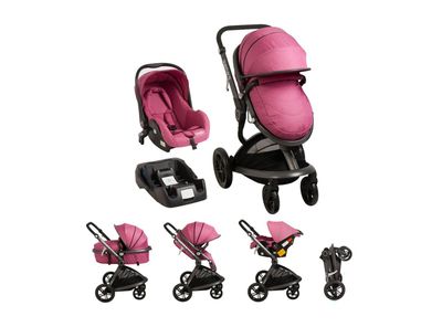 Coche Travel System Quantum Rosado Bebesit